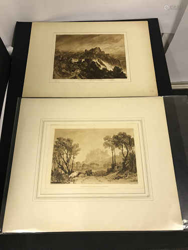 J M W TURNER PAIR OF ENGRAVINGS - LOT 6