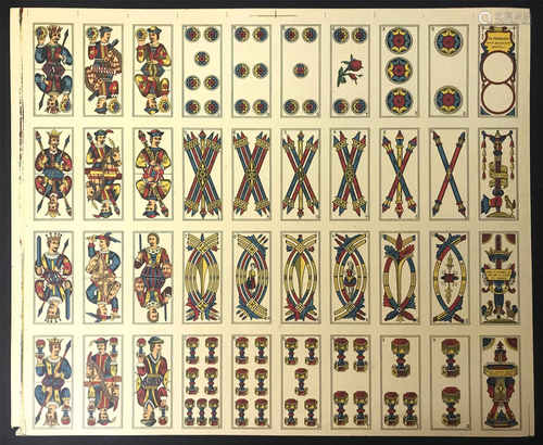 UNCUT PLAYING CARDS - PRINTED BY PIGNALOSA