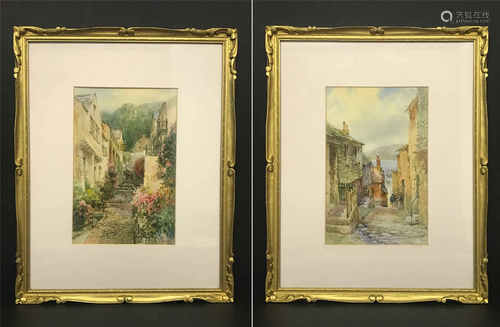 PAIR OF WATERCOLOURS BY WH SWEET