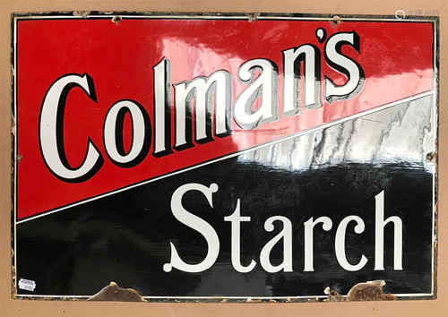 COLMAN'S MUSTARD ENAMEL SIGN