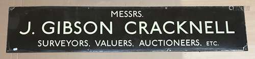 TWO CRACKNELL'S ENAMEL SIGNS