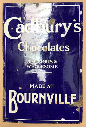 CADBURY'S ENAMEL SIGN