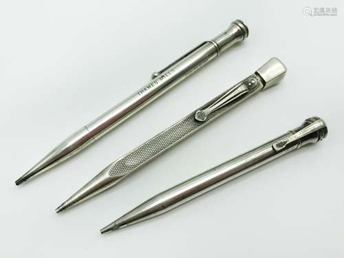 3 PENS INCLUDING STERLING SILVER