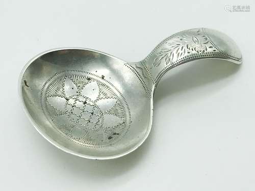 FRANK COBB STERLING SILVER TEA CADDY SPOON HALLMARKED SHEFFIELD 1939-40