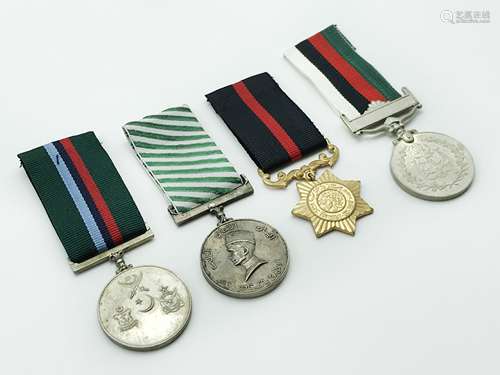 FOUR MILITARY MEDALS OF PAKISTAN