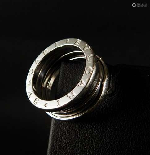 BULGARI, B. Zéro1. Bague en or gris, 750 MM, taill…