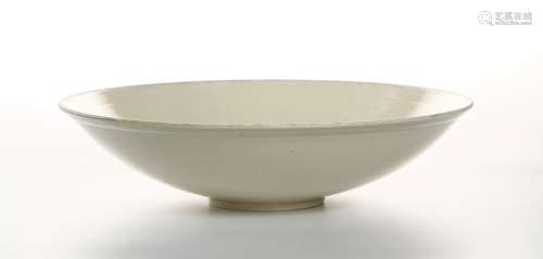 Large Chinese Ting-Type Carved Bowl