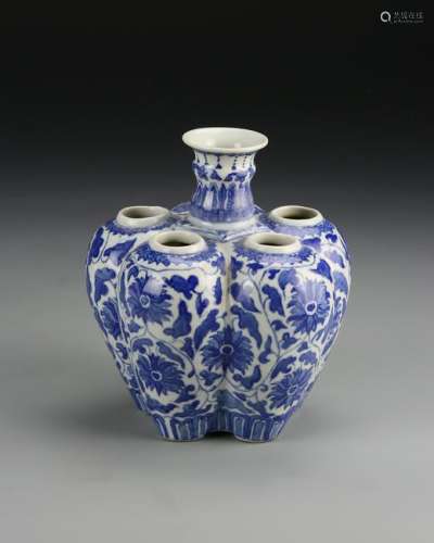 Chinese Blue and White Six-Sprout Vase