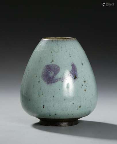 Chinese Purple-Splashed Jun Type Vase