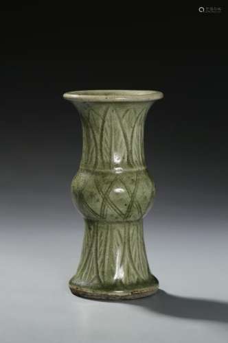 Chinese Celadon Glazed Beaker Vase