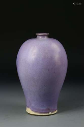 Chinese Jun Type Meiping Vase
