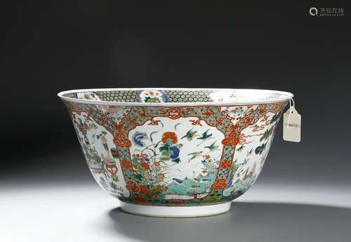 From Christie's, Kangxi Famille Verte Deep Bowl