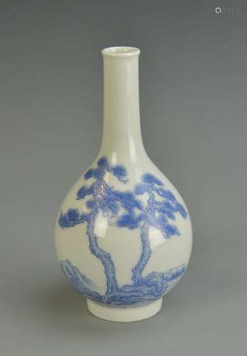 Chinese Enameled Bottle Vase