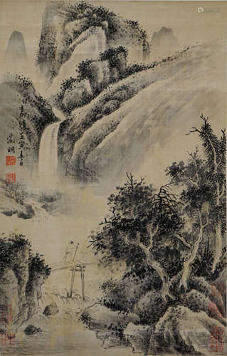 文征明 听泉