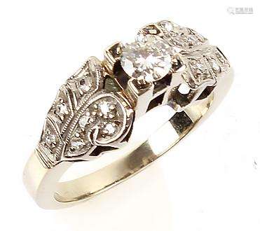 LADIES 18K WHITE GOLD DIAMOND WEDDING RING