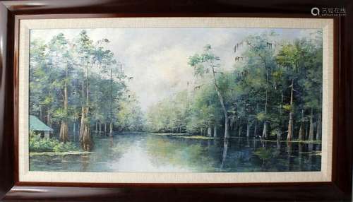 J. HENDRICKSEN FLORIDA ARTIST LANDSCAPE PAINTING