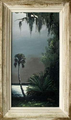 ALFRED HAIR FLORIDA HIGHWAYMEN OIL ON UPSON