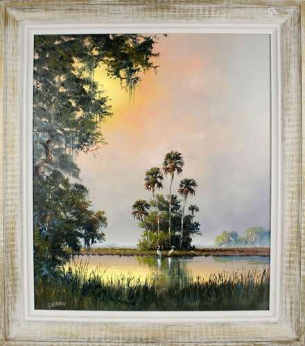 SAM NEWTON FLORIDA HIGHWAYMEN WETLAND SCENE