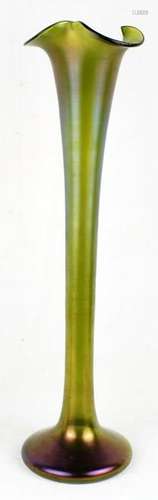 LOETZ EXCEPTIONALLY TALL TULIP IRREDESCENT VASE