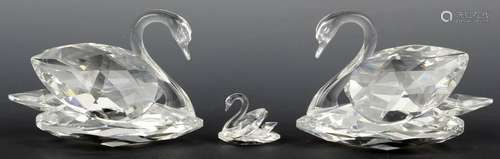 SWAROVSKI CRYSTAL COLLECTION BRIDAL SWAN SET