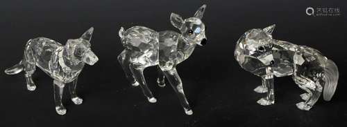 SWAROVSKI CRYSTAL COLLECTION FIGURINES - LOT OF 3