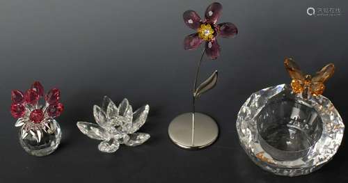 SWAROVSKI CRYSTAL COLLECTION FIGURINES - LOT OF 4