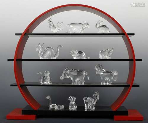 SWAROVSKI CRYSTAL SOCIETY ZODIAC COMPLETE DISPLAY