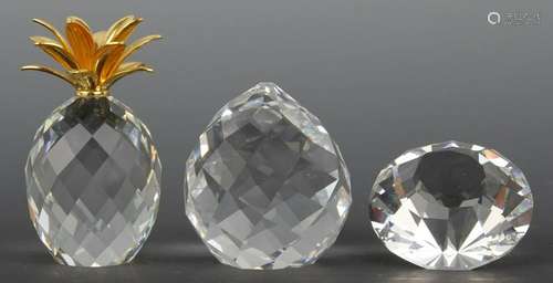 SWAROVSKI SILVER CRYSTAL - LOT OF 3