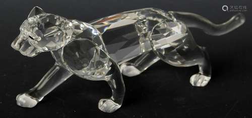 SWAROVSKI SILVER CRYSTAL #7610-002 PANTHER