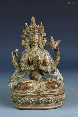 Chinese Bronze Buddha