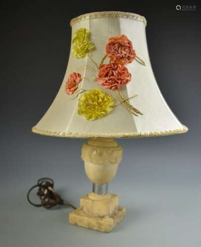 Alabaster Lamp and Shade