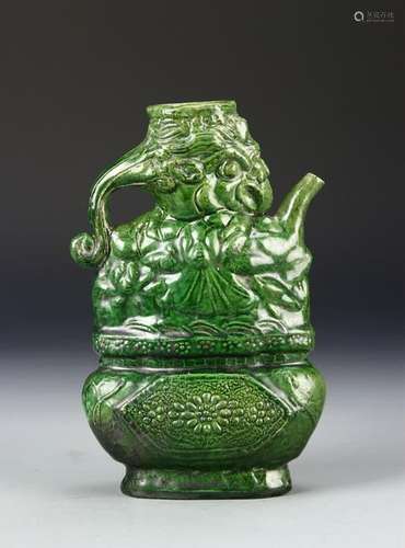 Chinese Green Glazed Pot