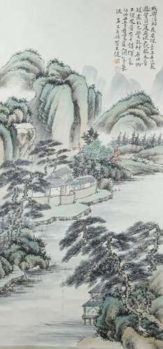 Chinese Scroll Painting of Landscape