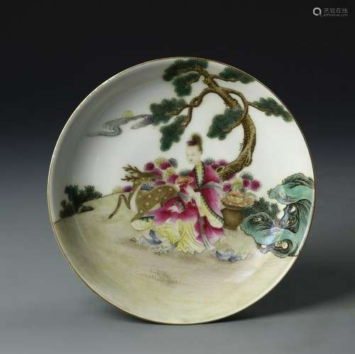 Chinese Famille Rose Plate