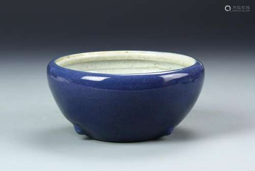 Chinese Blue Glazed Bowl