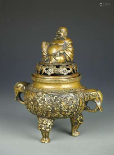 Chinese Bronze Tripod Censer