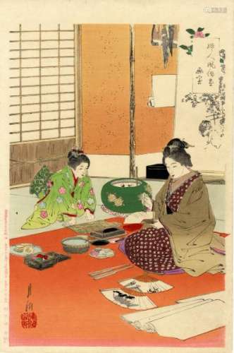 JapaneseWoodblockPrintsGekko,Ogata1859-1920Oban,dat.1898-Fromtheseries[...]