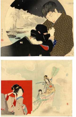 JapaneseWoodblockPrintsMishima,Shoso1856-1928Kuchie,Illustrationfor[...]