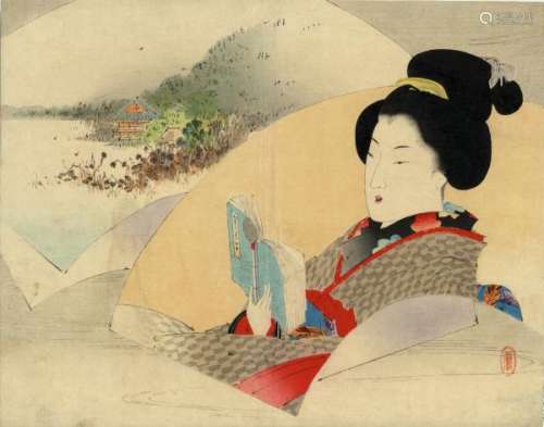 JapaneseWoodblockPrintsSeitei,Watanabe1851-1918Kuchie,Illustrationfora[...]