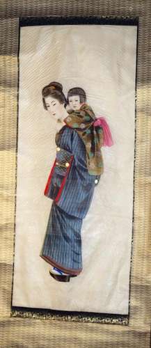 JapaneseAntiquesscrollpicture,1900-50-71x29.5cm.Veryfinepainting,ink,[...]