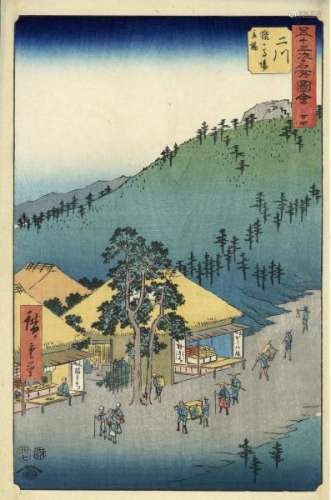 JapaneseWoodblockPrintsHiroshige,Utagawa1797-1858Meishoe(Obandated1855)-[...]
