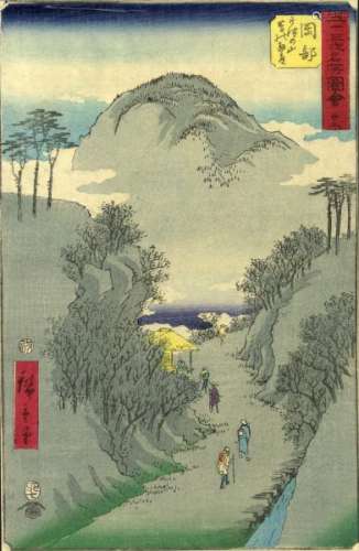 JapaneseWoodblockPrintsHiroshige,Utagawa1797-1858Meishoe(Oban,dated1855)-[...]