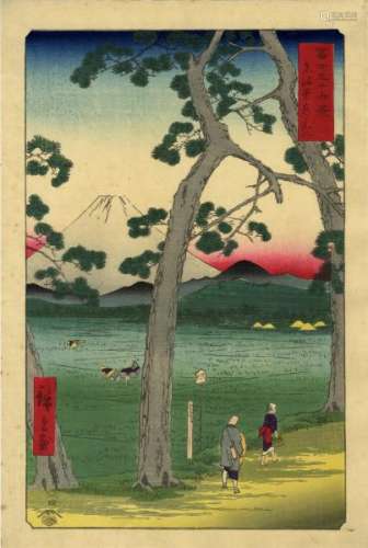 JapaneseWoodblockPrintsHiroshige,Utagawa1797-1858Fuji(Oban,dated1858)-[...]