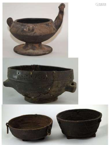 Indonesia/PapuaNewGuinea/OceaniaTwoceramicvesselsandtwobaskets-a)[...]