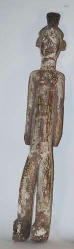 AfricanArtFigure,NigeriaIgbo-H.70cm.Heavyhardwood,crustykaolinpigment,[...]