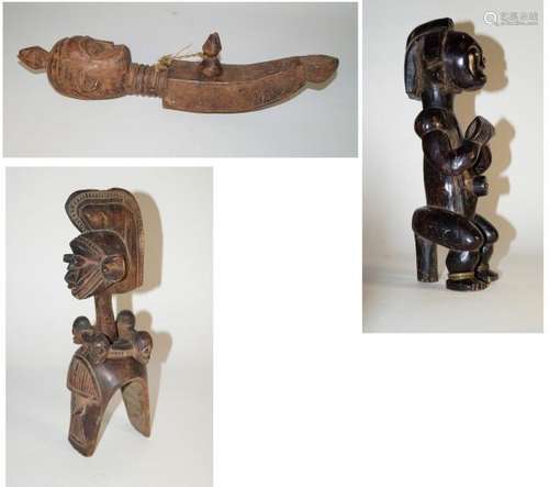 AfricanArtThreewoodenobjects-(210)-afrique,arttribal-