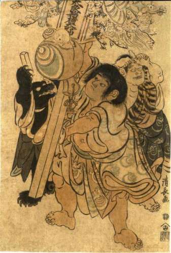 JapaneseWoodblockPrintsKiyonaga,Torii1752-1815Oban(around1800)-Froma[...]