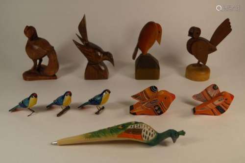 MiscellaneousConvolute,10woodenbirds-10Birds,Woodcarvedandpainted.(127)[...]