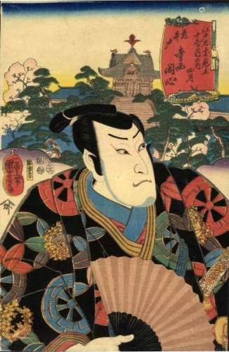 JapaneseWoodblockPrintsKuniyoshi,Utagawa1798-1861Yakushae(Oban,dated1852)-[...]