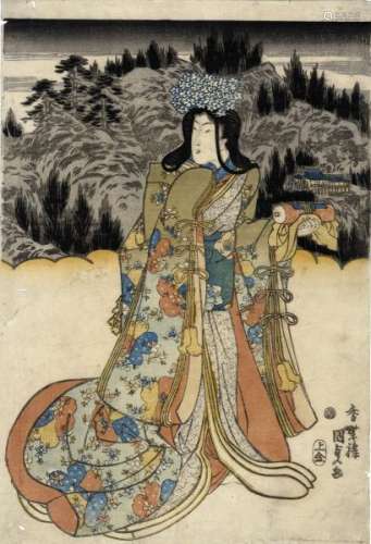 JapaneseWoodblockPrintsKunisada,Utagawa1786-1865Bijinga(Oban,ca.1840)-[...]